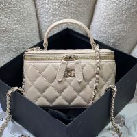 Chanel AP2199 Vanity with Chain in Lambskin Beige