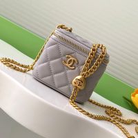 Chanel AP3203 Vanity with Chain in Lambskin Grey