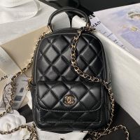 Chanel AP3573 Mini Backpack in Lambskin Black