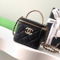 Chanel AP4205 Vanity with Chain in Lambskin Black