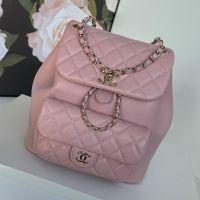 Chanel AS3618 Dumas Large Backpack in Lambskin Pink