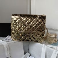 Chanel AS4649 Backpack with Star Coin Purse in Metallic Calfskin Gold