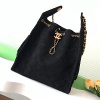 Chanel AS5311 25 Medium Handbag in Suede Black