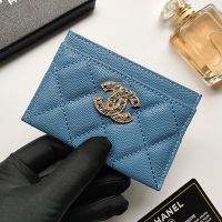 Chanel AP2737 Card Holder in Grained Calfskin Blue