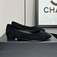 Chanel G31321 Ballet Flats Women in Suede Black