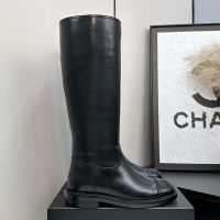 Chanel G38174 High Boots Women in Calfskin Black