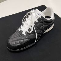 Chanel G45839 Sneakers Women in Calfskin Black