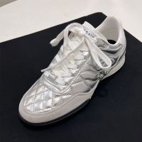 Chanel G45839 Sneakers Women in Calfskin Silver