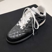 Chanel G45839 Sneakers Women in Shiny Calfskin Black