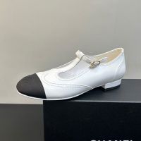 Chanel G46444 Mary Janes Women in Lambskin White