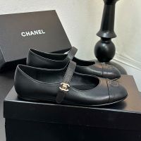 Chanel G46541 Mary Janes with CC Buckle Women in Lambskin Black