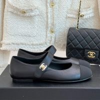 Chanel G46541 Mary Janes with CC Buckle Women in Lambskin and Grosgrain Black