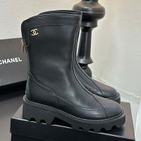 Chanel G46591 Ankle Boots Women in Calfskin Black