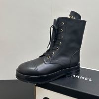 Chanel G46853 Ankle Boots Women in Calfskin Black