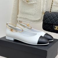 Chanel G46932 Ballet Flats Women in Lambskin White