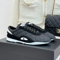 Chanel G47014 Sneakers Women in Quilted Diamond Calfskin and Suede Black