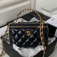 Chanel AP3315 Vanity with Chain in Lambskin Black