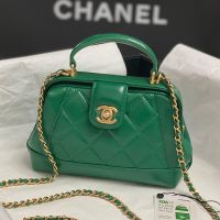 Chanel AS4109 Mini Doctor Bag in Shiny Calfskin Green