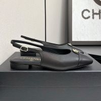 Chanel Slingback with CC Buckle Women Lambskin Black