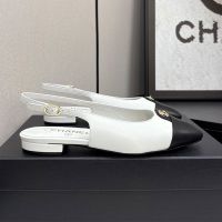 Chanel Slingback with CC Buckle Women Lambskin White