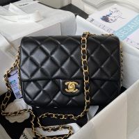 Chanel AS4264 Small Flap Bag in Lambskin Black
