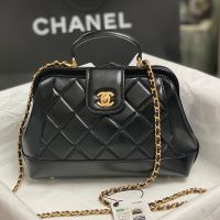 Chanel AS4959 Small Doctor Bag in Shiny Calfskin Black
