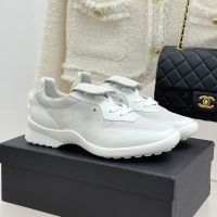 Chanel Vintage Sneakers with Logo Flip Cover Women in Suede and Calfskin White