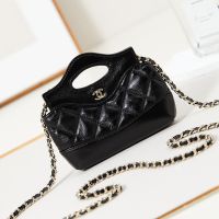 Chanel AP3875 Clutch with Chain Strap in Lambskin Black