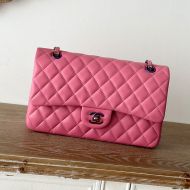 Chanel A01112 Classic 11.12 Handbag with Chain Strap in Lambskin Pink