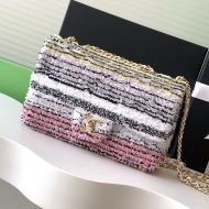 Chanel AS4561 Flap Bag with Chain Strap in Sequins and Lambskin Multicolor