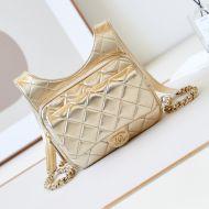 Chanel AS4621 Backpack with CC Flap Pocket in Lambskin Gold