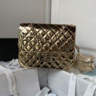 Chanel AS4649 Backpack with Five-Pointed Star Bag in Patent Leather Gold