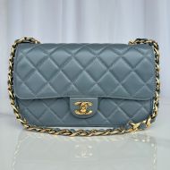 Chanel AS6300 Flap Bag with Chain Strap in Lambskin Green